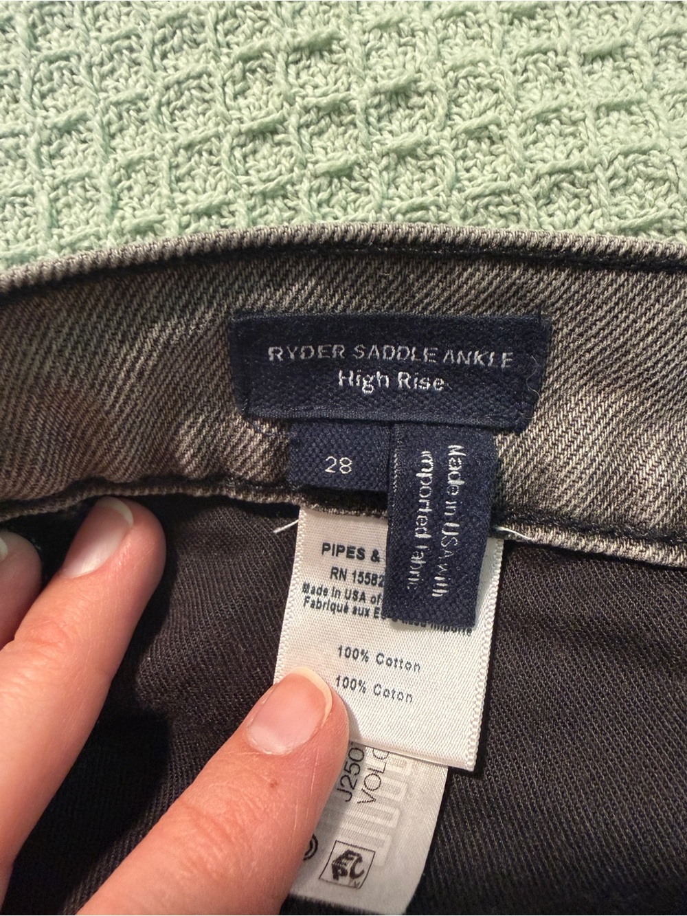 VERONICA BEARD Ryder Saddle Ankle high-rise barrel-leg jeans Gray 28 - Picture 10 of 13